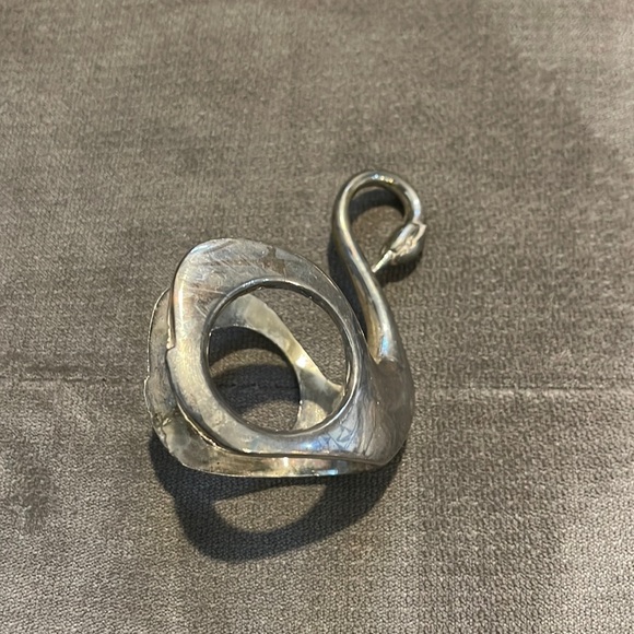 Vintage silver plated napkin rings set of 8 circa 1995 - Picture 3 of 4